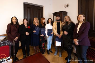 zdjjęcie z uroczystego wręczenia Stypendiów Twórczych dla rzeszowskich stypendystów, fot. Grzegorz Bukała, Urząd Miasta Rzeszowa